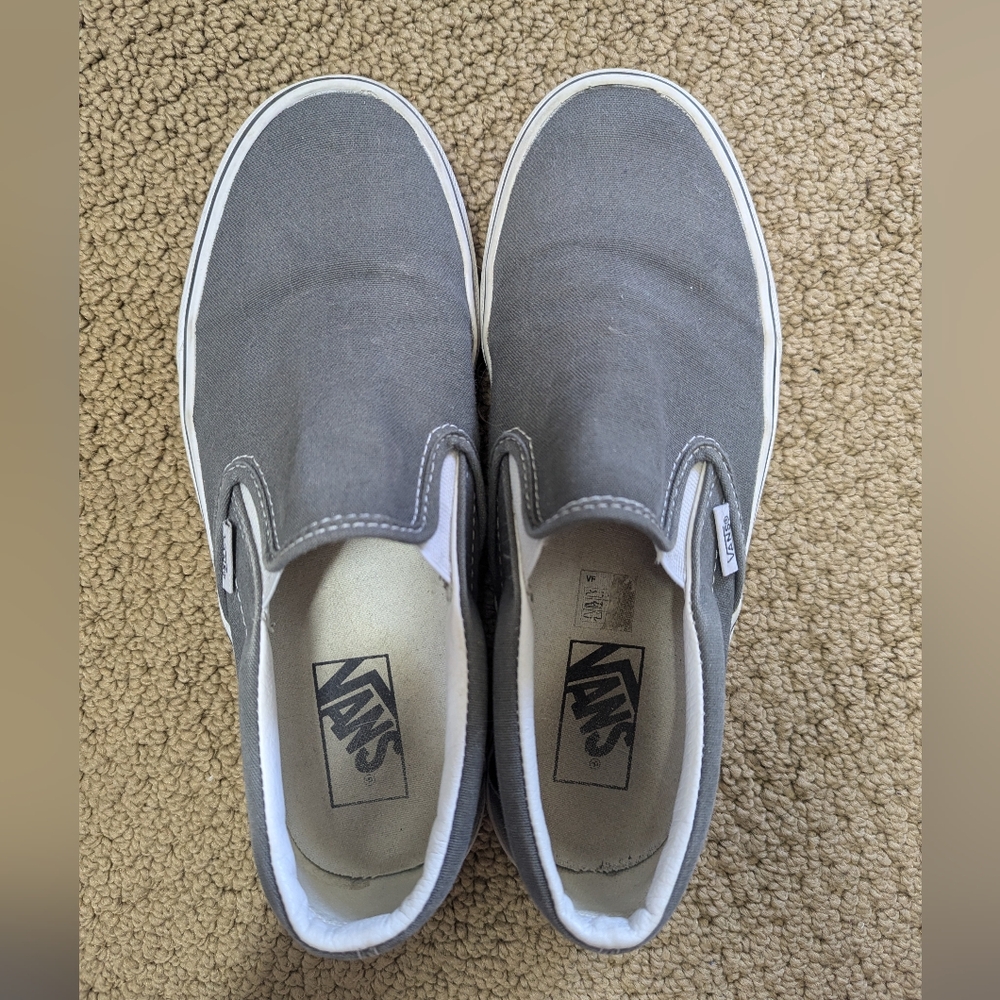 Gray Vans women's size 8.5 or Mens size 7